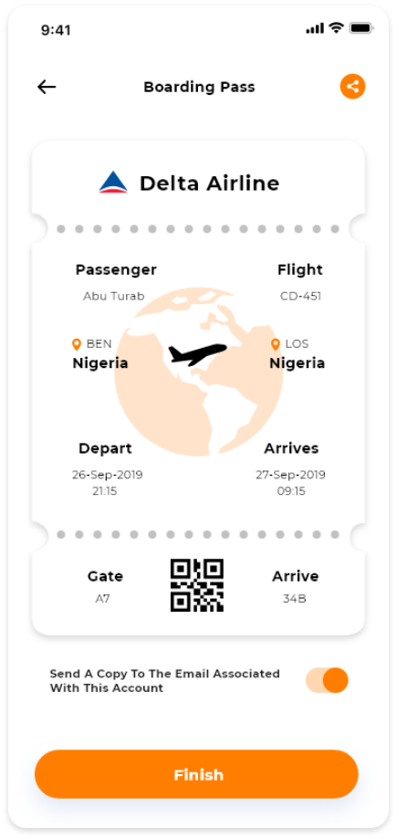 Boarding pass
